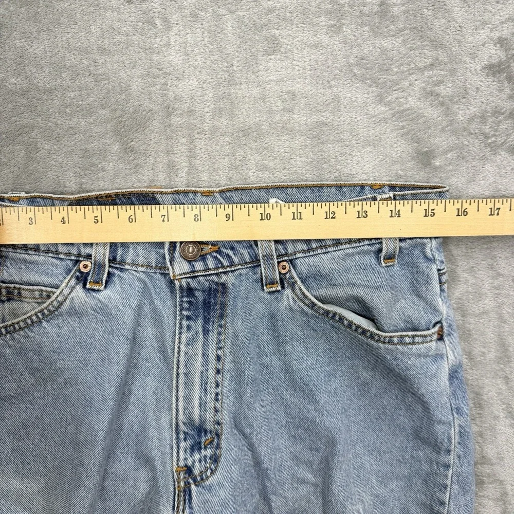 Vintage 90s Levi's 560 Orange Tab Loose Fit Size 32 Blue Denim Made USA Shorts